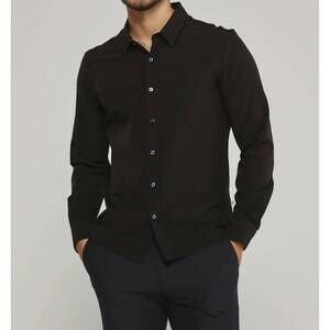 NEW 7DIAMONDS liberty long sleeve shirt in black